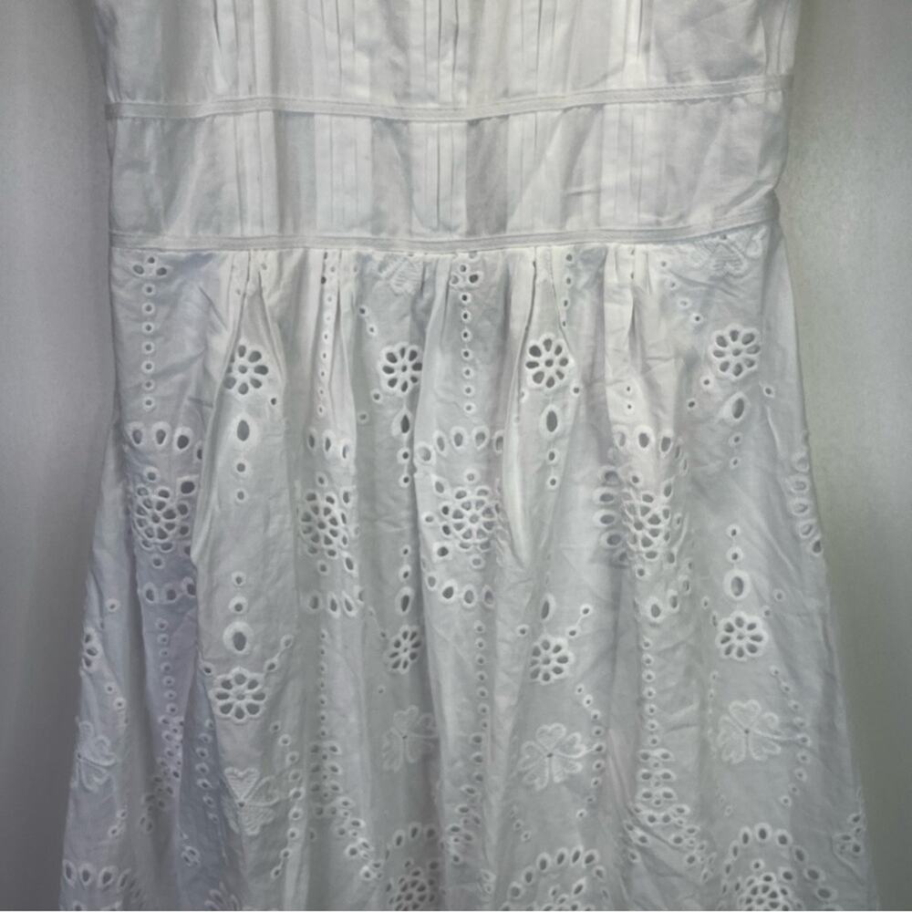 Steve Madden Harmony Eyelet Embroidered Midi dress white - S - Picture 5 of 10